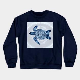 Loggerhead Turtle Tie Dye Mandala Crewneck Sweatshirt